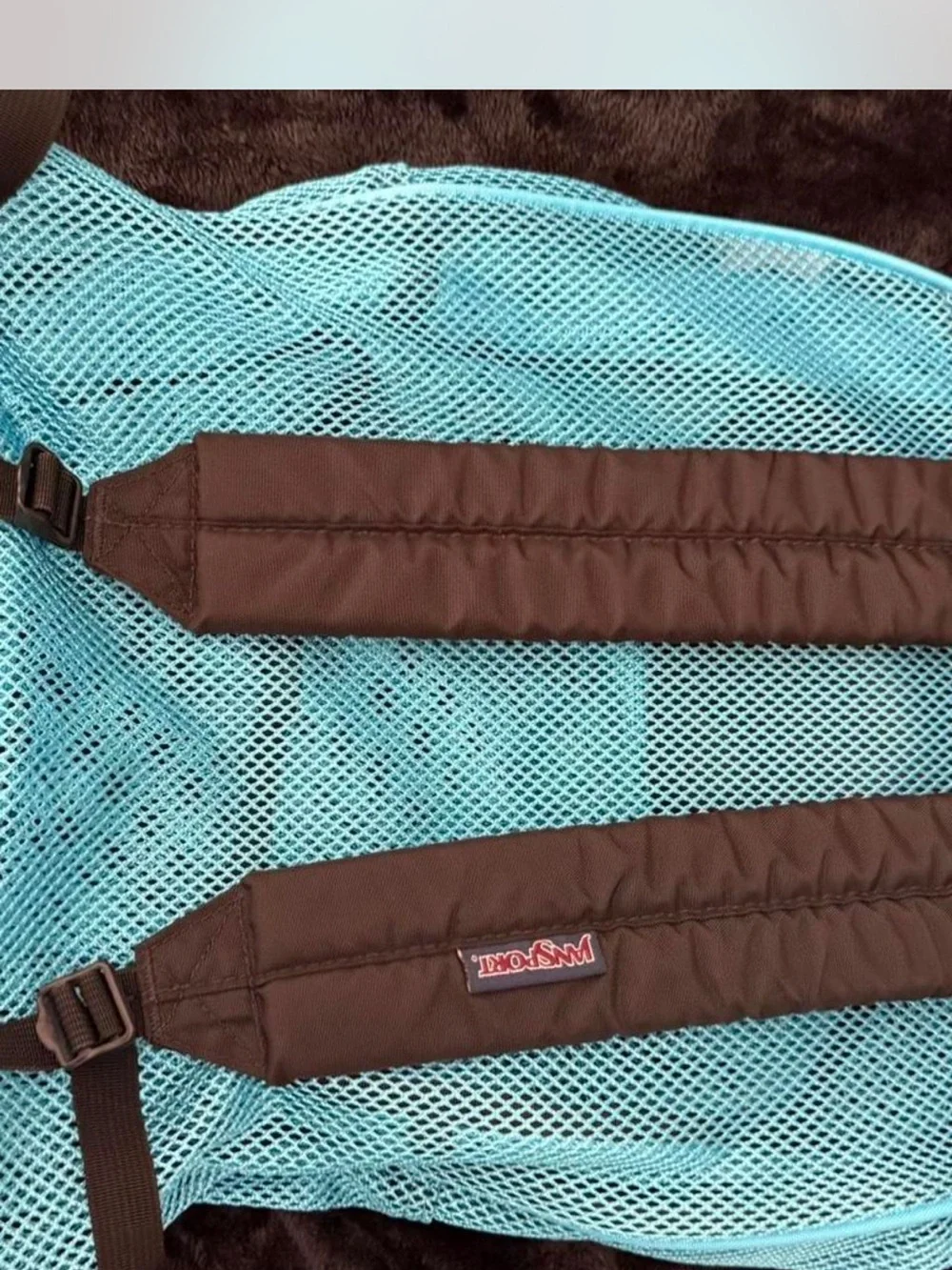 JanSport Turquoise Mesh Backpack - Lightweight Everyday Bag